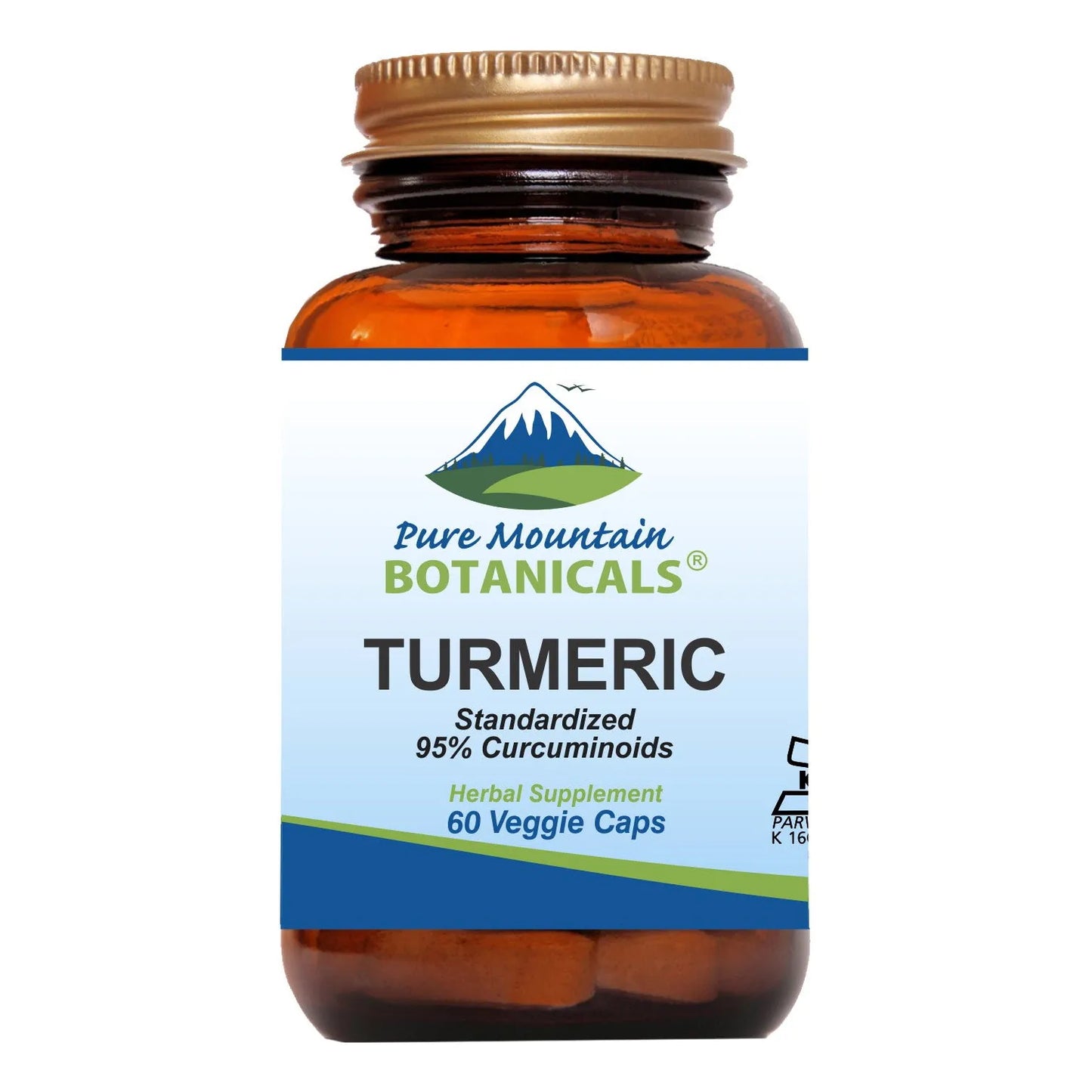 Capsulas De Curcuma Con Pimienta Negra 60 Unidades Veganas Kosher 450 Mg