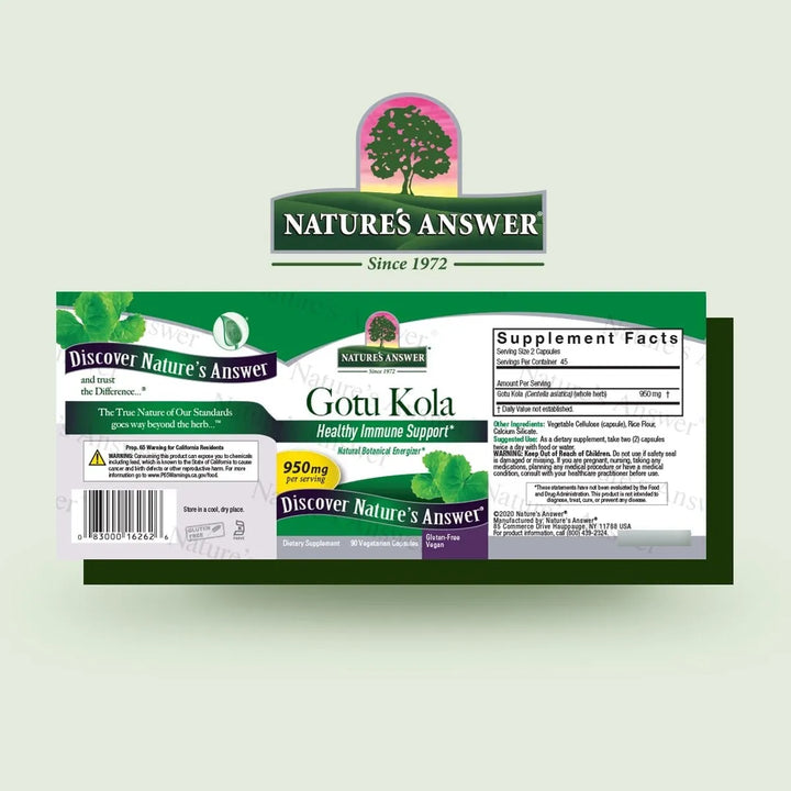 Cápsulas De Hierba Gotu Kola - Imagen 2