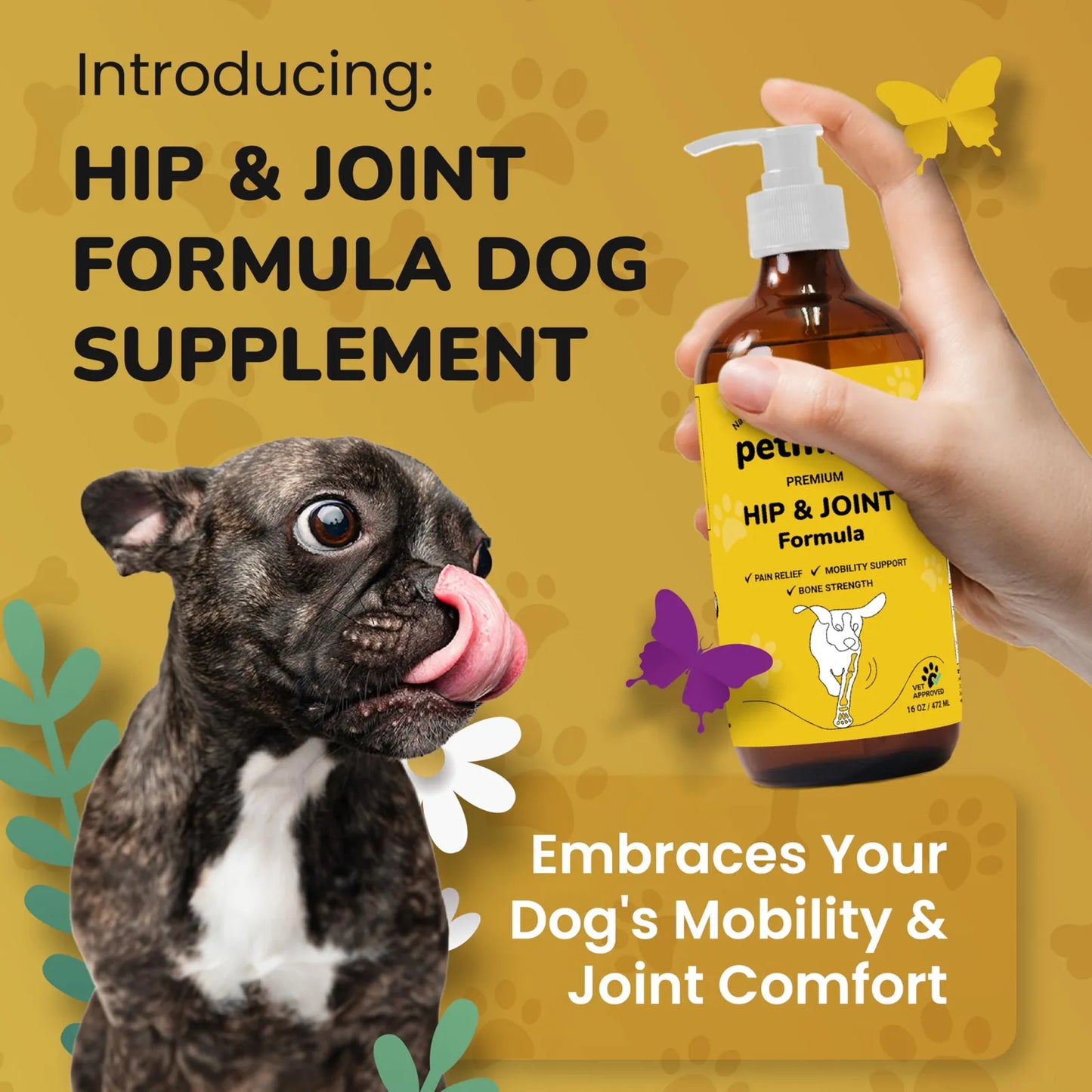 Suplemento Para Articulaciones De Perros Con Glucosamina Y Condroitina Apoyo Movilidad