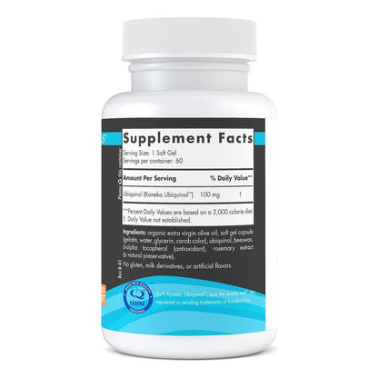Nordic CoQ10 Ubiquinol Sport 60 Mini Geles Blandos 100 Mg Salud Cardíaca Y Energía