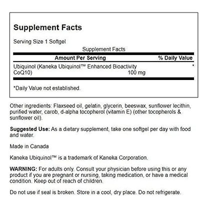 Ubiquinol 100 Mg 60 Capsulas 2 Pack Energia Antioxidante Salud Cardiovascular