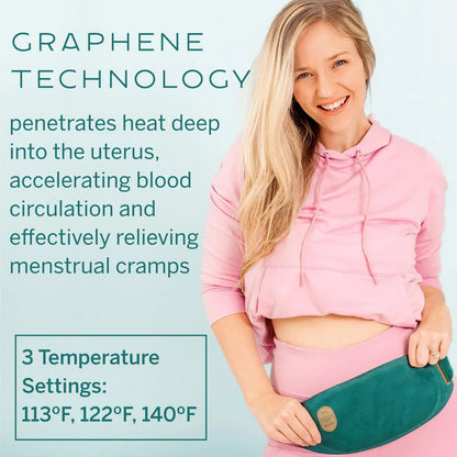 Almohadilla Termica Portatil Fina Para Calambres Alivio Del Dolor Menstrual Con Grafeno Y Masajes
