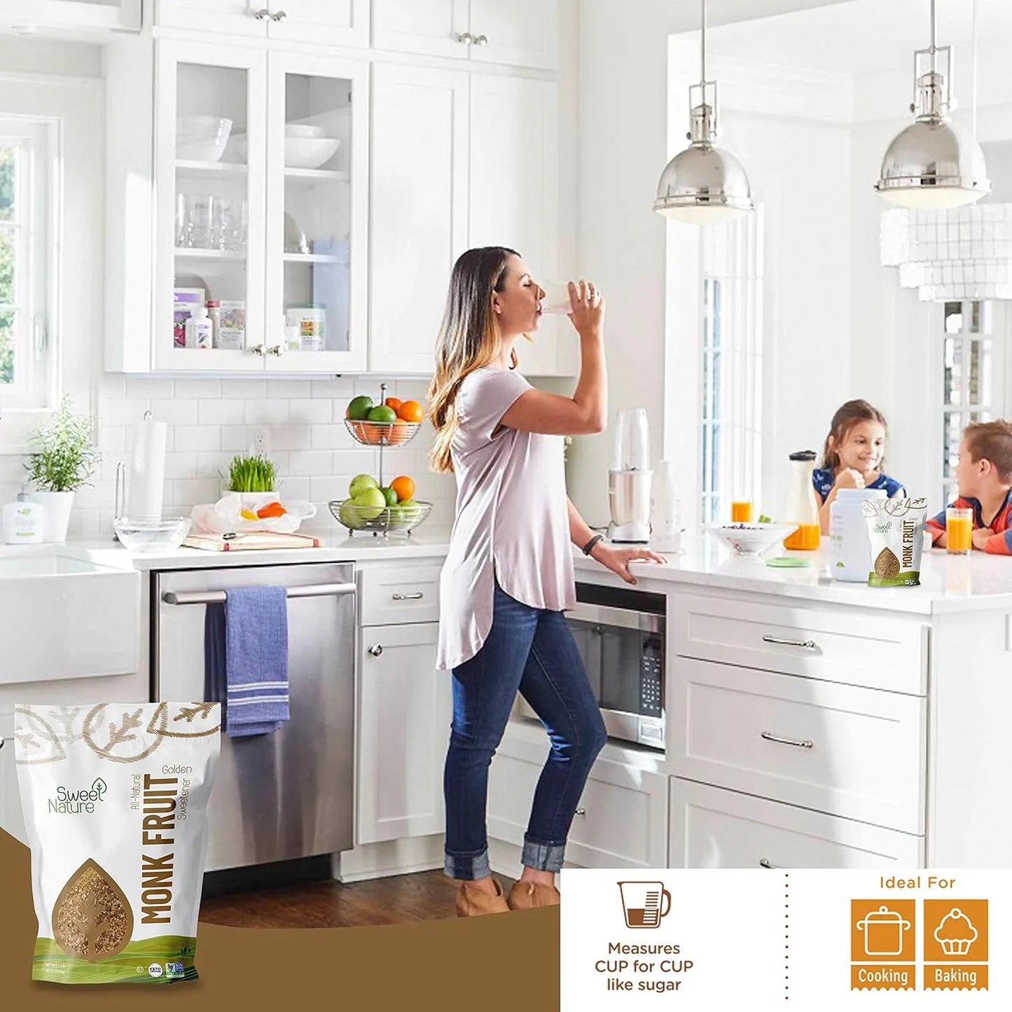 Edulcorante De Fruta De Monje Sin Omg 450g Sin Gluten Ecológico
