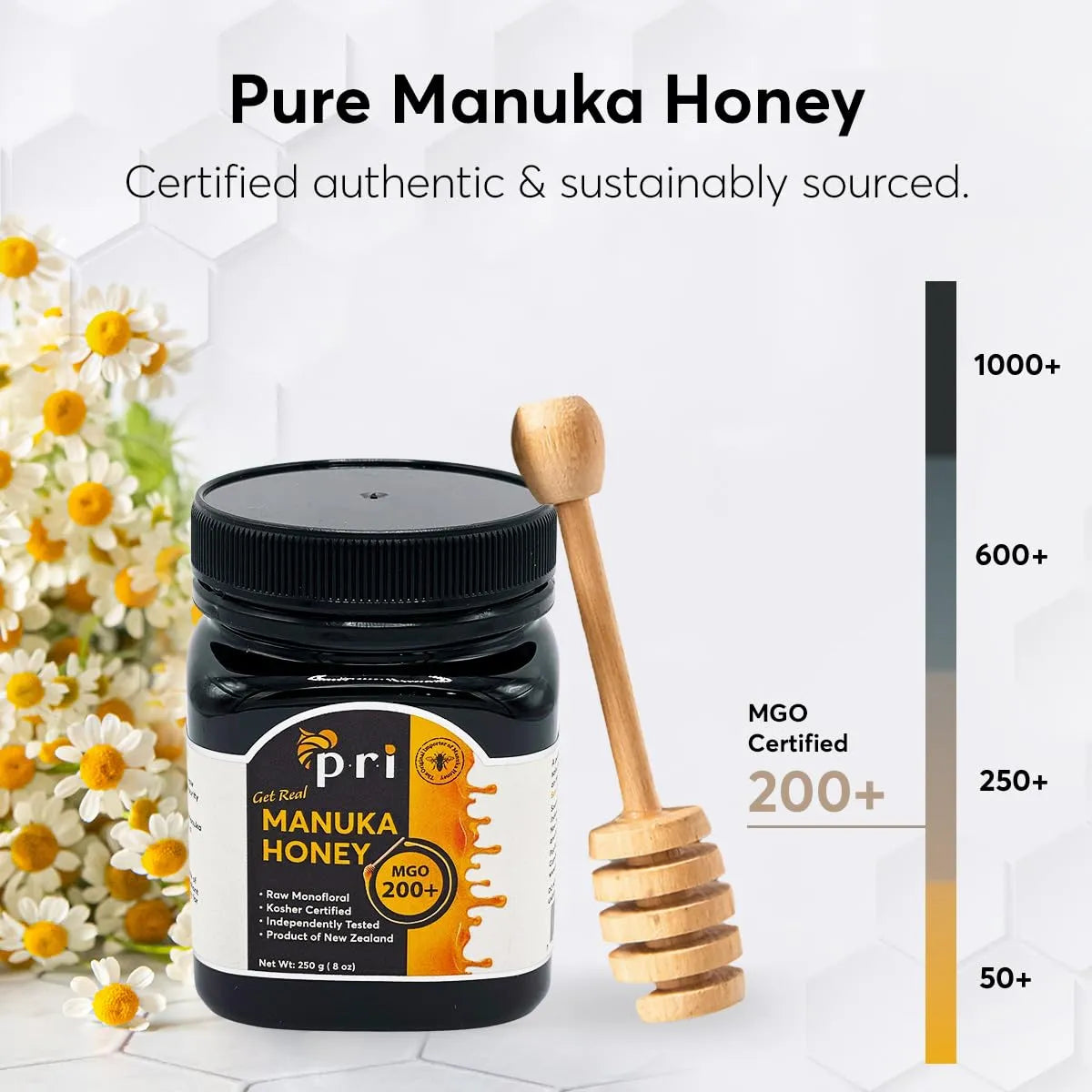 Miel De Manuka Cruda Mgo 200 De Nueva Zelanda 250g Beneficios Certificados