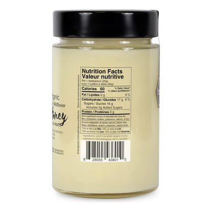 Miel De Flores Silvestres Cruda Orgánica 500g Edulcorante Natural Canadá
