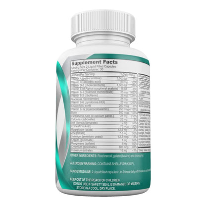 Vitaminas Post Bariatricas Con Hierro Y 42 Frutas Y Verduras Capsulas Gel
