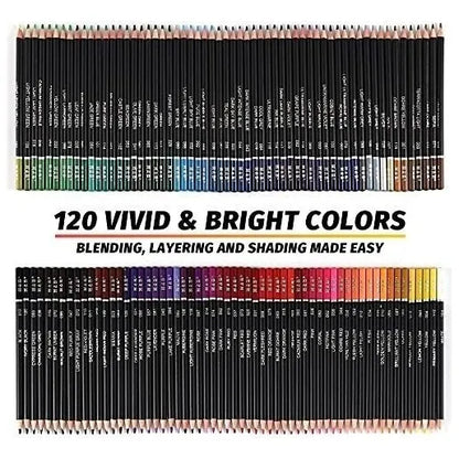 Kit 122 Lapices De Colores Núcleo Suave Profesional Dibujo Arte