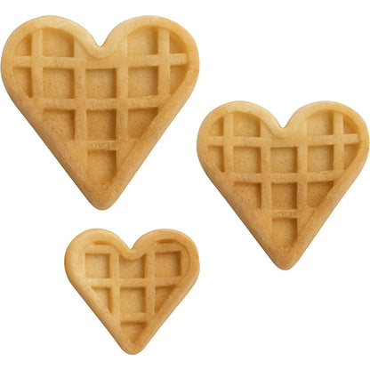 Mini Wafflera Corazones 9 Figuras Tamaños Surtidos Desayuno Regalo