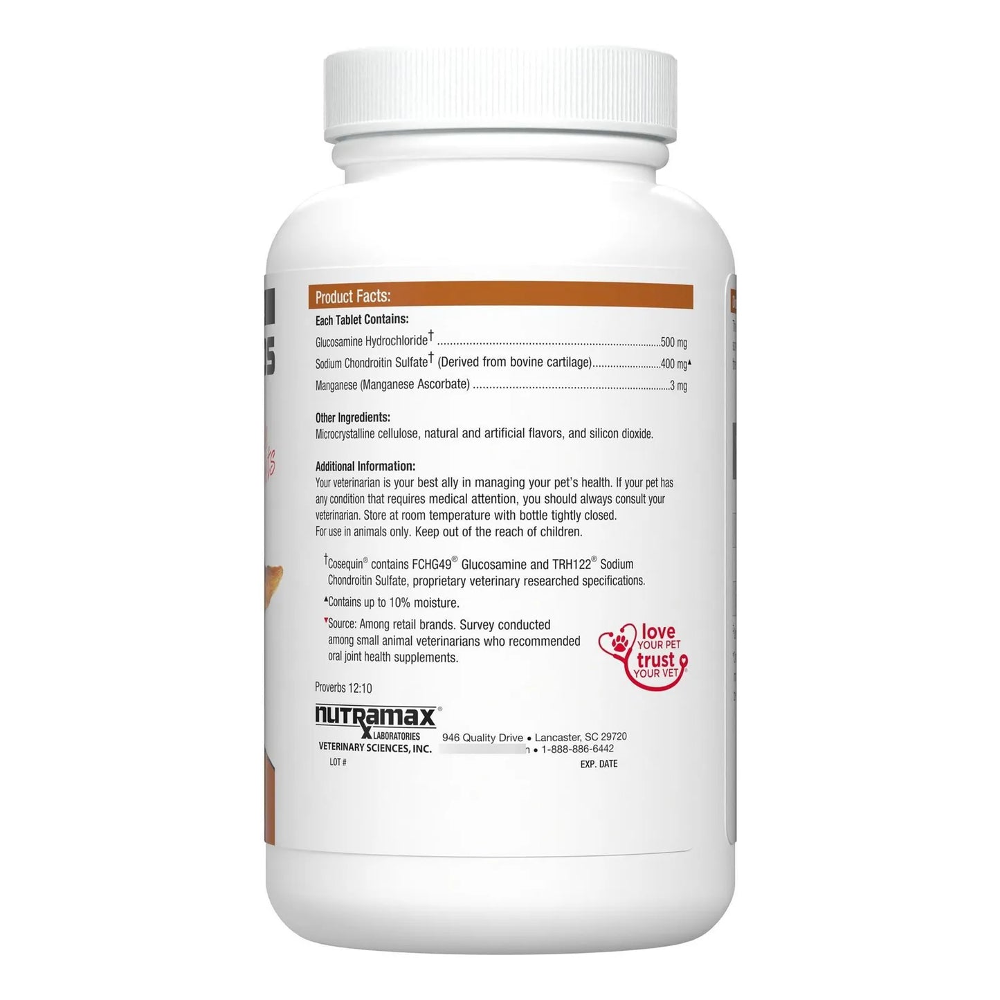 Tabletas Masticables Cosequin Ds Para Perros Salud Articular 132 Unidades