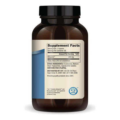 Ubiquinol 90 Capsulas 200 Mg Suplemento Energia Natural Kaneka
