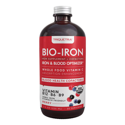 Suplemento Hierro Liquido Organico Sabor Bayas Con Vitamina C Y Cofactores Esenciales