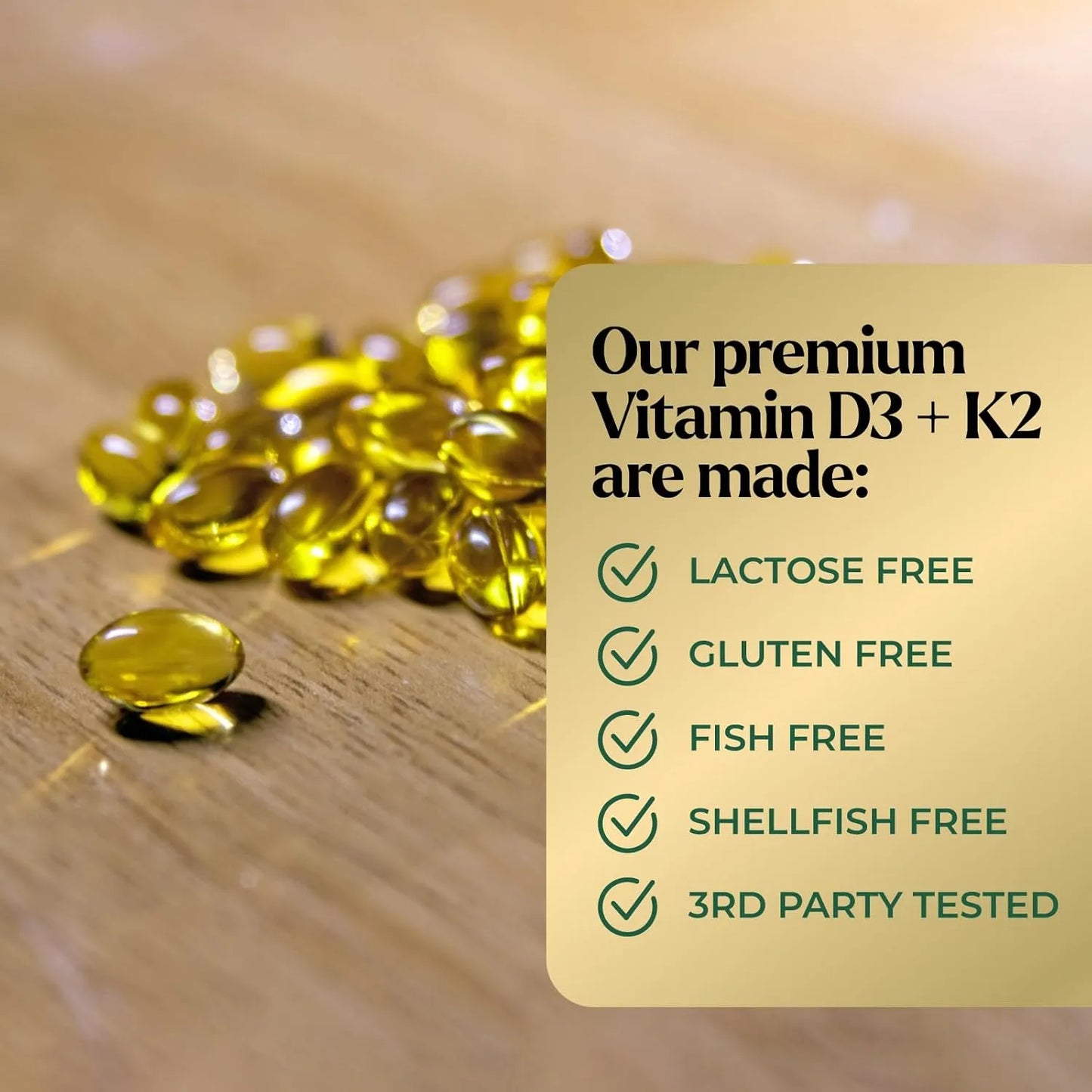 Vitamina D3 K2 5000 Ui 100 Mcg Capsulas Blandas Refuerzo Inmunologico Y Oseo
