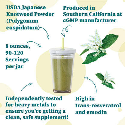 Knotweed Japones En Polvo 226 Gramos Trans Resveratrol Natural Sin Omg Sin Gluten