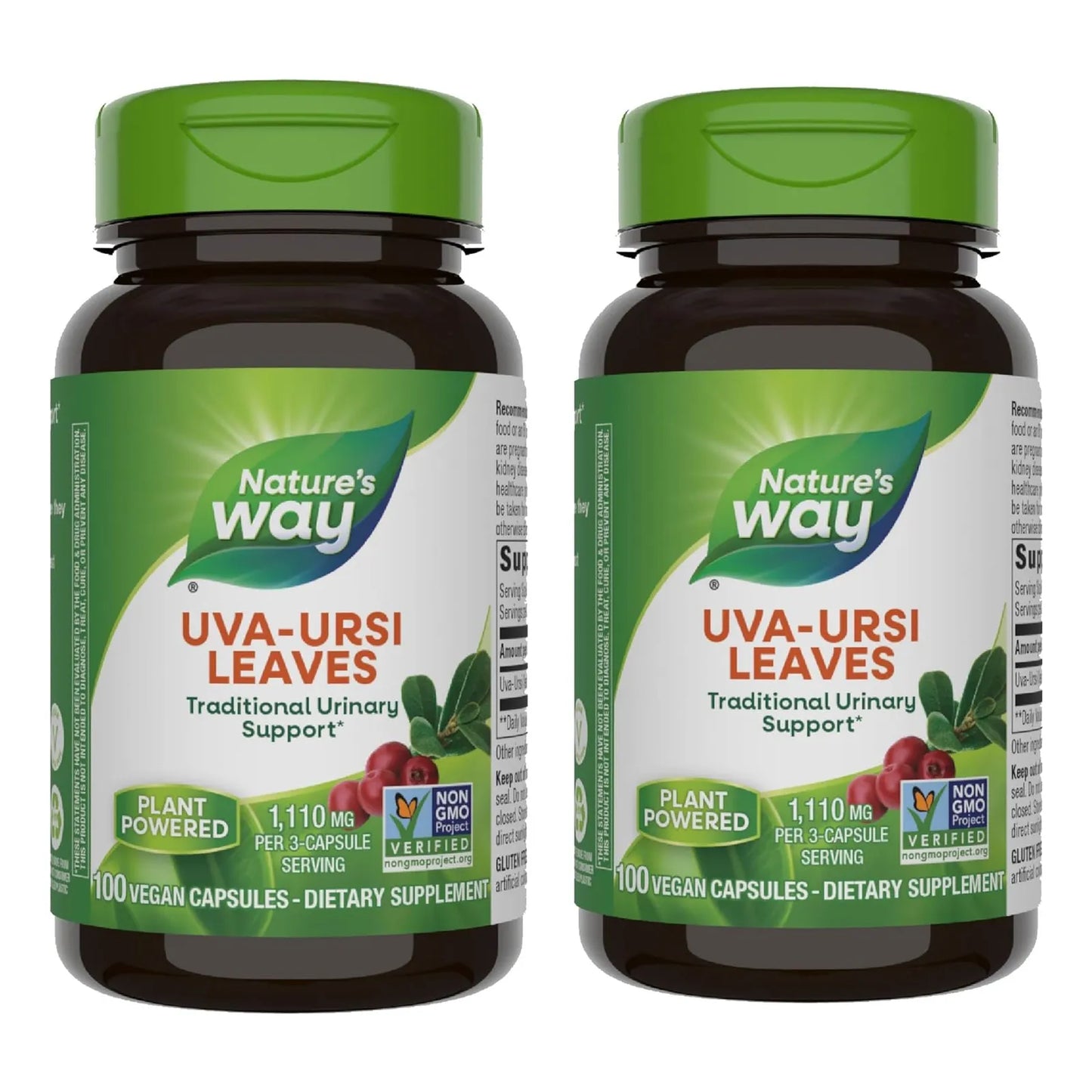 Uva Ursi 1110 Mg Soporte Urinario Tradicional 100 Capsulas Veganas NatureS Way