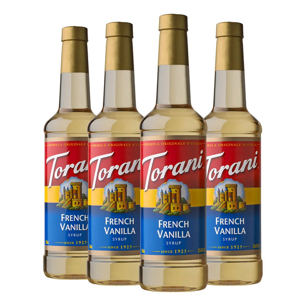 Jarabe De Vainilla Francesa 750 Ml Paquete De 4 Unidades Sabor Autentico Y Aroma Irresistible