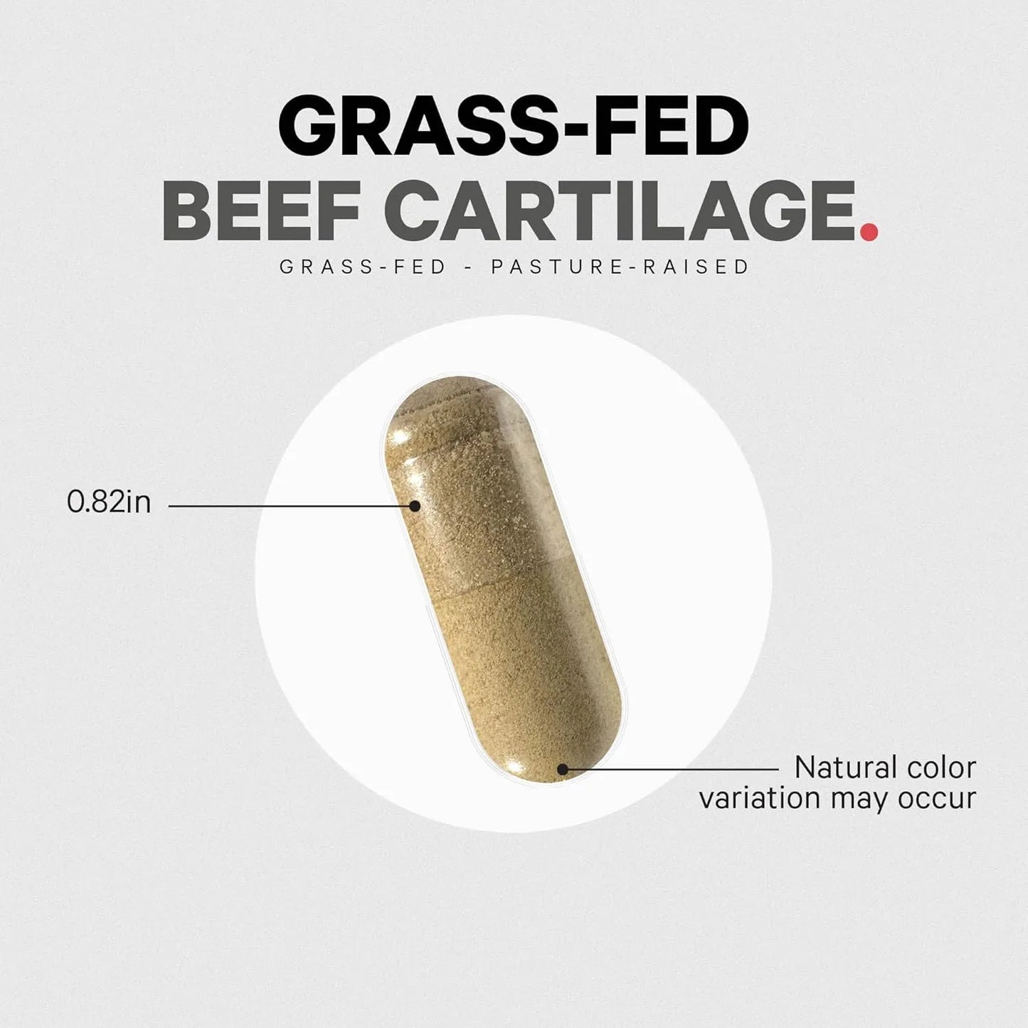 Suplemento De Cartílago De Res Alimentado Con Pasto Liofilizado Para Articulaciones Fuertes