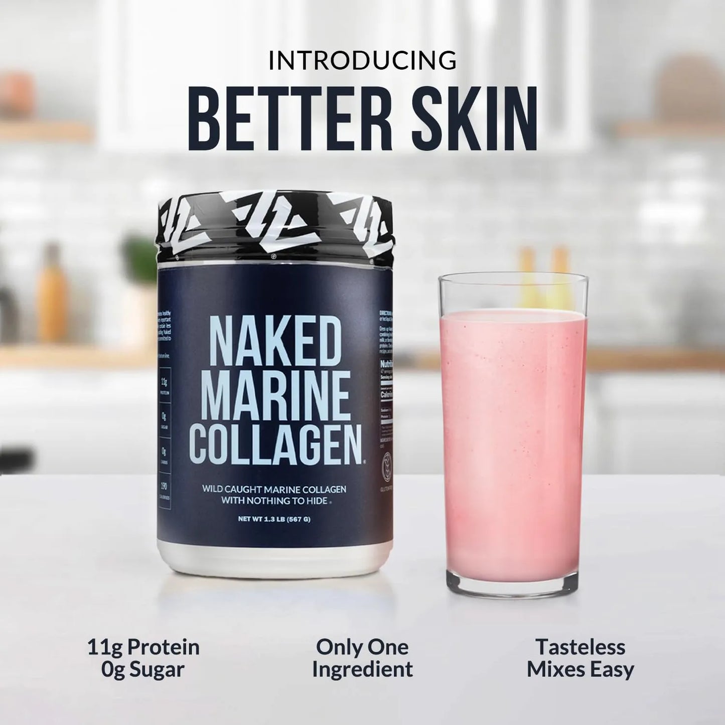 Proteína En Polvo Péptidos Colágeno Bacalao Silvestre 47 Porciones Naked Marine