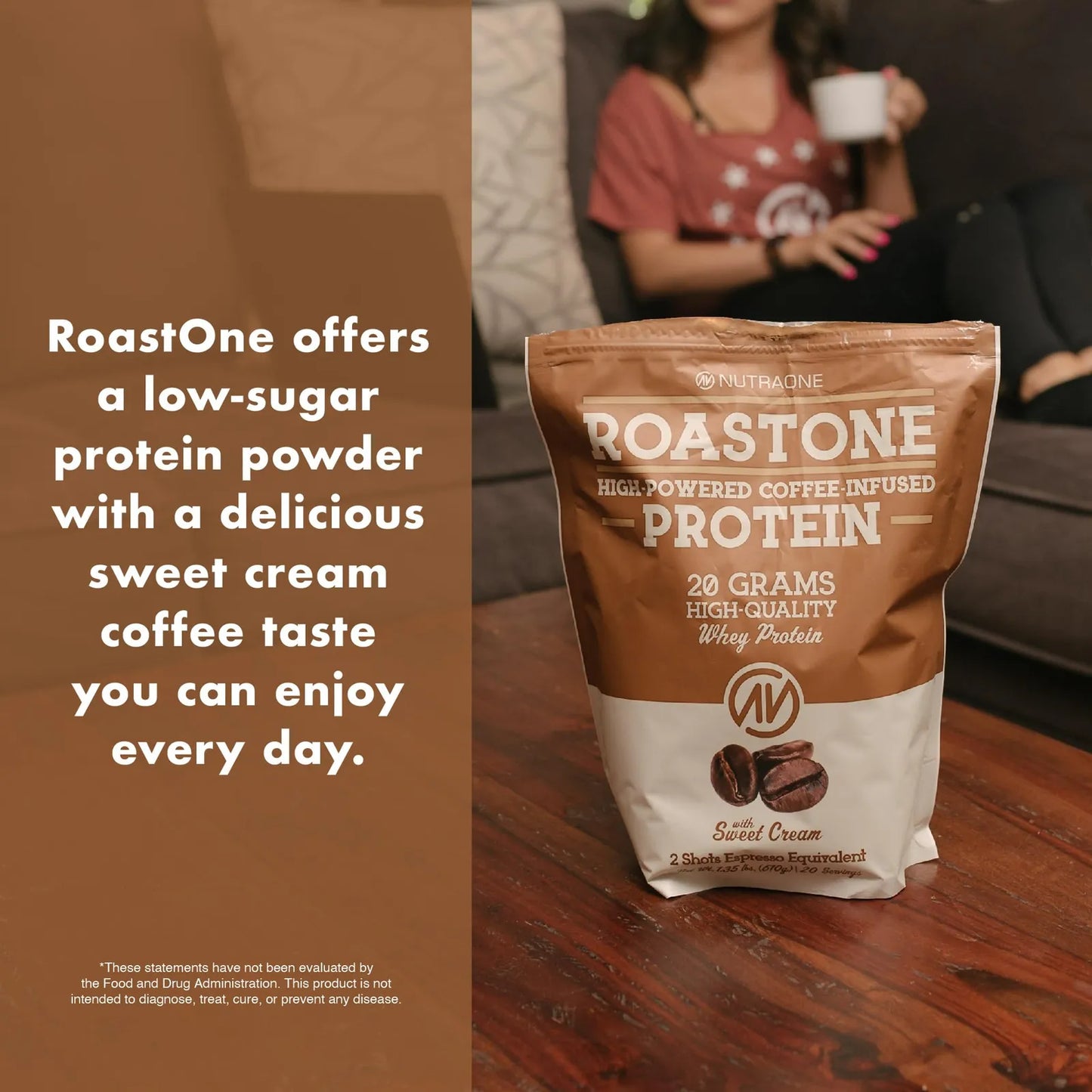 RoastOne Proteína De Café En Polvo 160 Mg Cafeína Energía Y Concentración