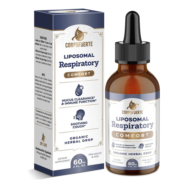 Gotas Alivio Respiratorio Liposomal Con Gordolobo Saúco Y Regaliz Para Pulmones Y Garganta