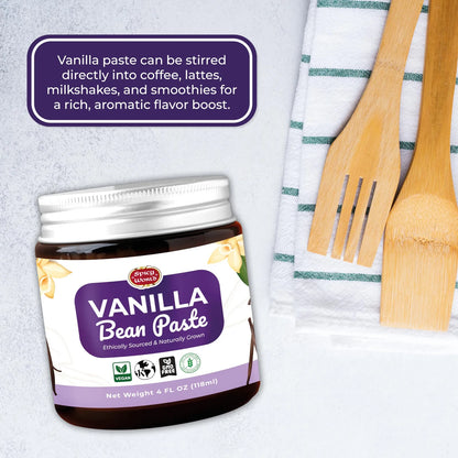 Pasta De Vainilla Natural 113g Con Agave Orgánico Puro Vegano Sin Gluten