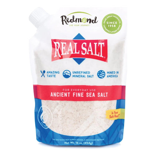 Sal Marina Antigua Fina Redmond Real Salt 454g Sin Refinar Minerales Naturales