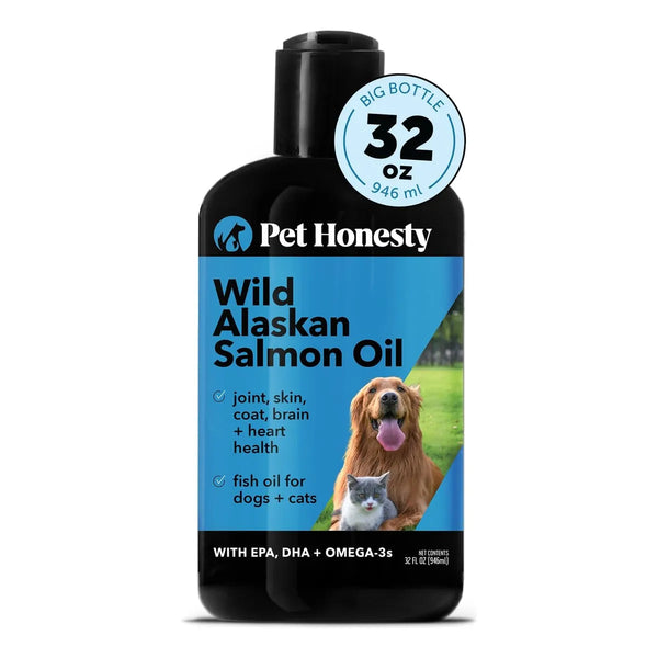 Aceite De Salmon Salvaje Omega 3 Para Perros Y Gatos 240ml Piel Brillante Y Articulaciones Fuertes