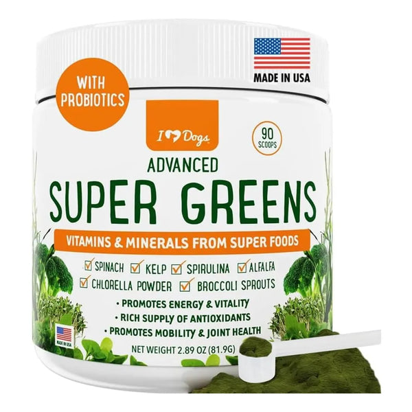 Polvo De Verduras Para Perros Con Brotes De Brócoli Espirulina Suplemento Nutritivo