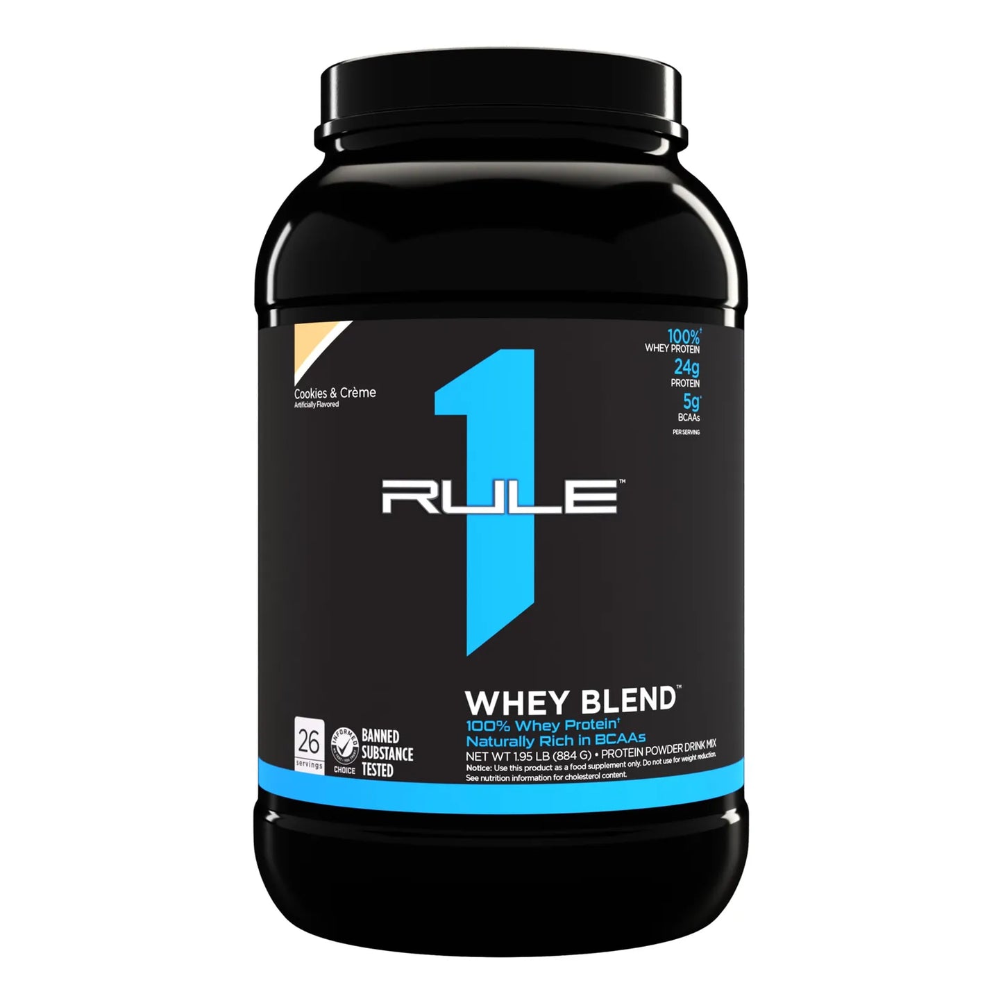 Proteína Rule One Whey Blend Sabor Galletas Y Crema 2 Lb Recuperación Muscular