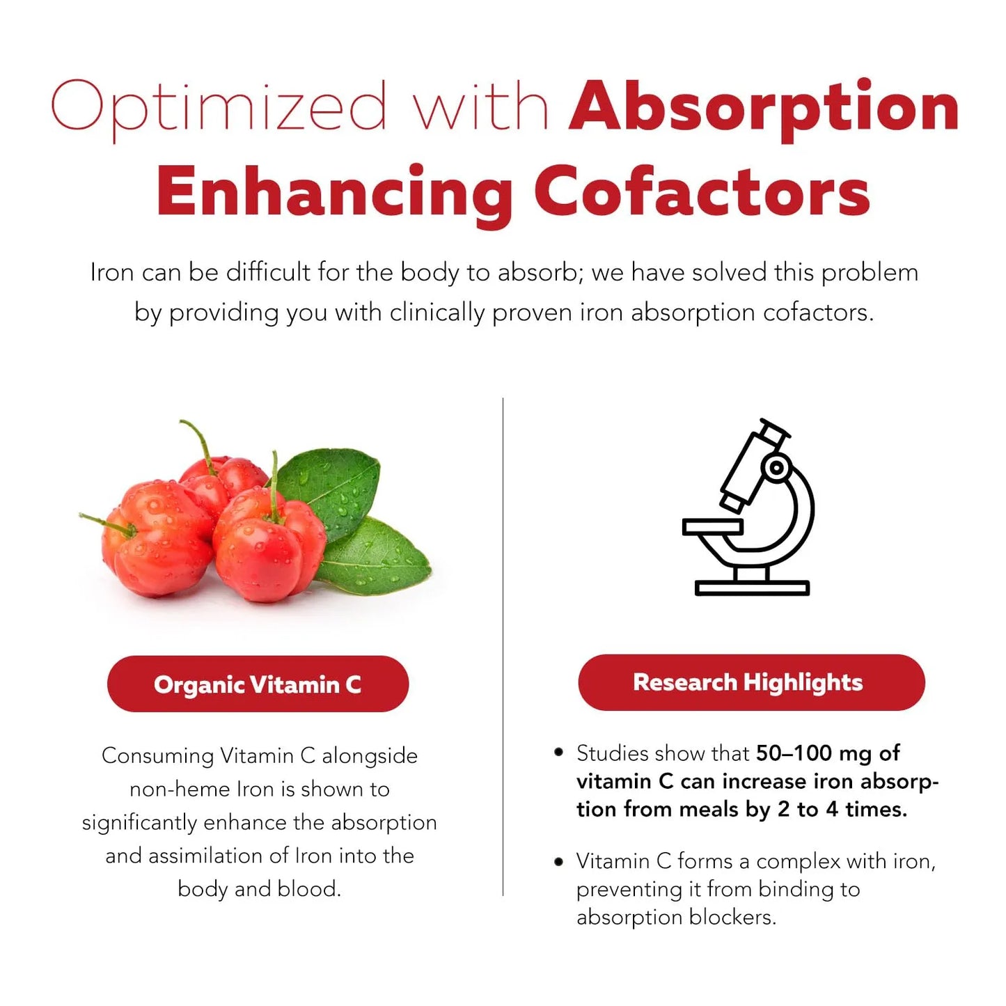 Suplemento Hierro Liquido Organico Sabor Bayas Con Vitamina C Y Cofactores Esenciales