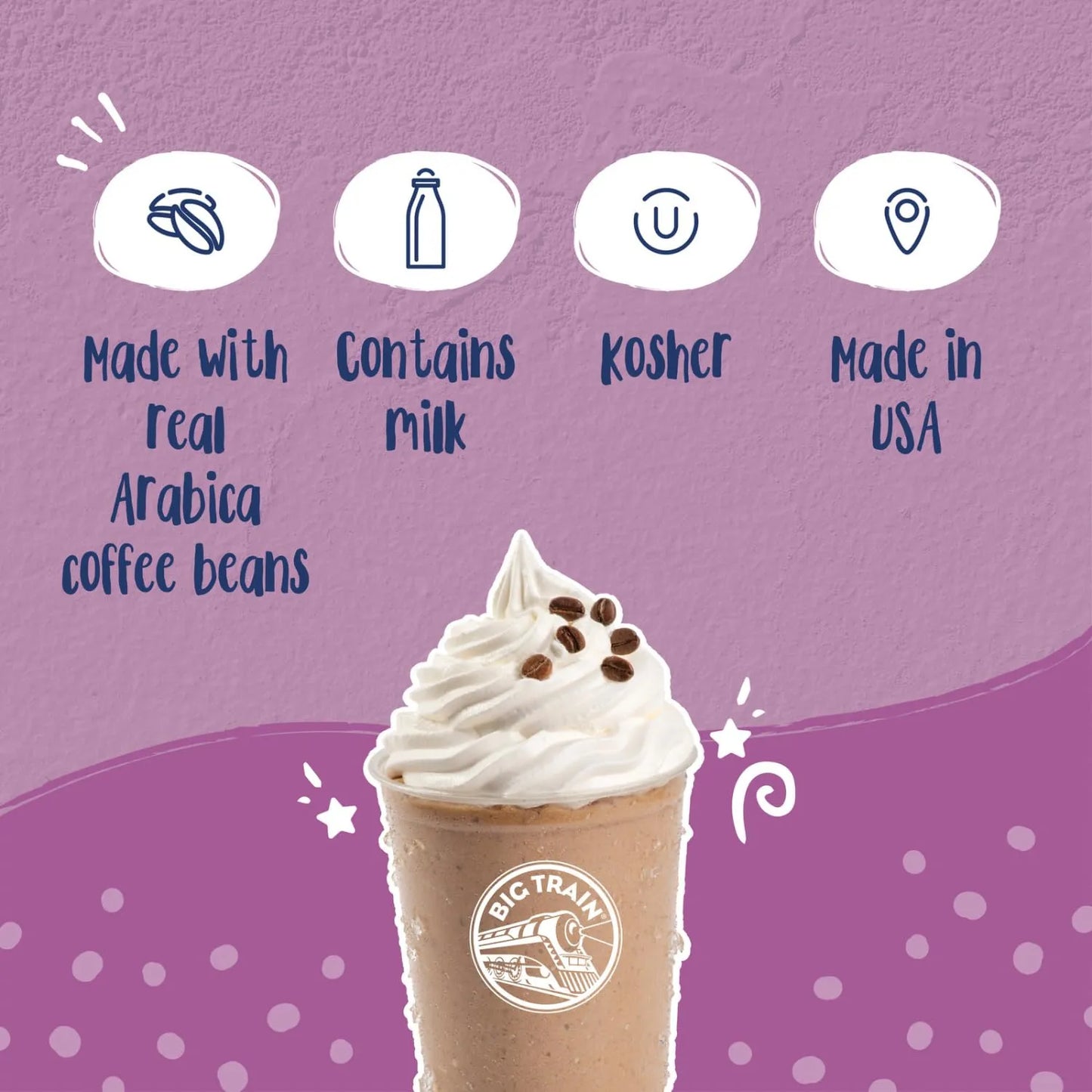 Mezcla De Café Helado Con Leche De Vainilla Y Azúcar Reducida 3.5 Libras Sabor Cafetería Instantáneo