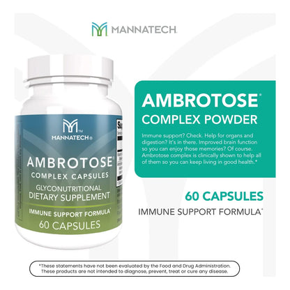 Complejo Ambrotose 60 Cápsulas De Bienestar Celular Mannatech