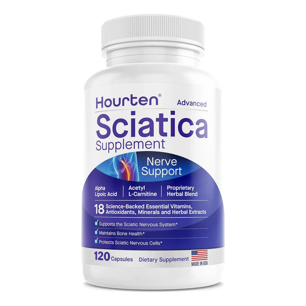 Suplemento Alivio Ciática Ácido Alfa Lipoico Y Vitamina B 120 Cápsulas