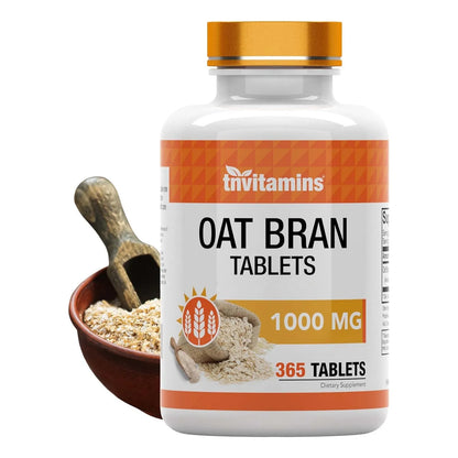 Tabletas De Salvado De Avena 365 Unidades 1 Gramo Fibra Soluble Digestiva