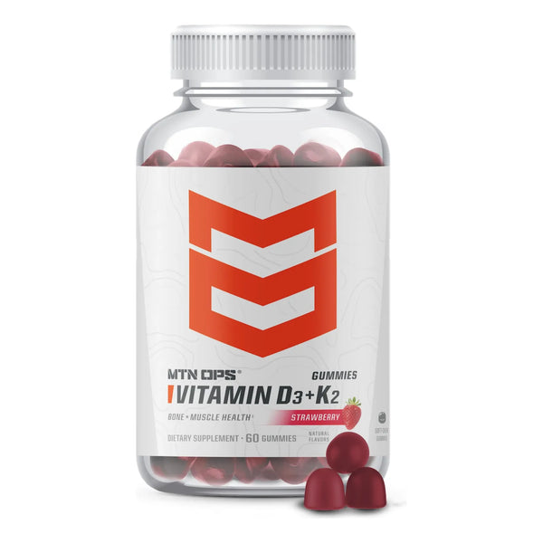 Gomitas Vitamina D3 K2 5000 Ui Sabor Fresa 60 Unidades Huesos Fuertes