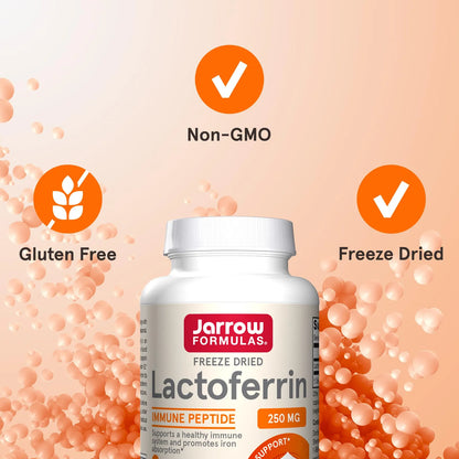 Lactoferrina 250 Mg Glicoproteína Inmunitaria Apoyo Sistema Inmunológico Y Absorción De Hierro