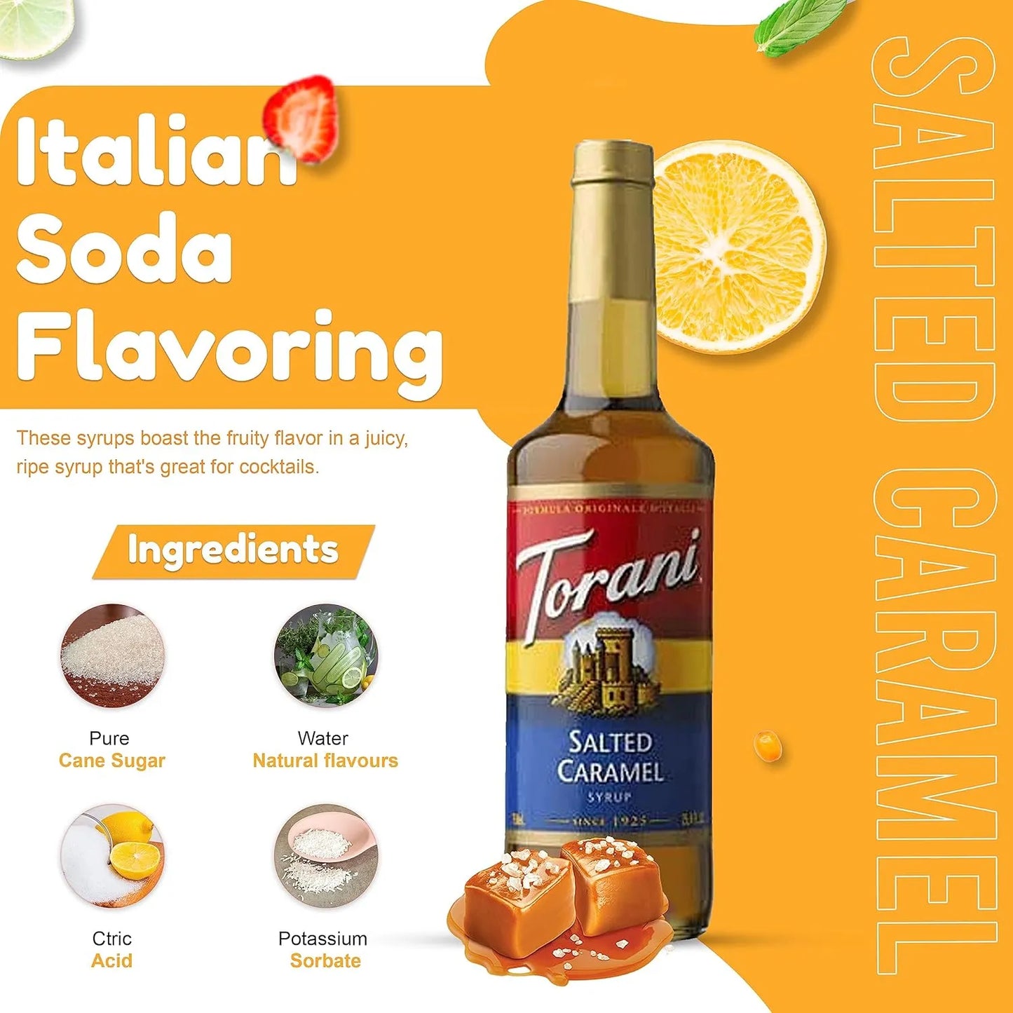 Paquete De 3 Jarabes Otoño Invierno Calabaza Menta Caramelo Torani Importado