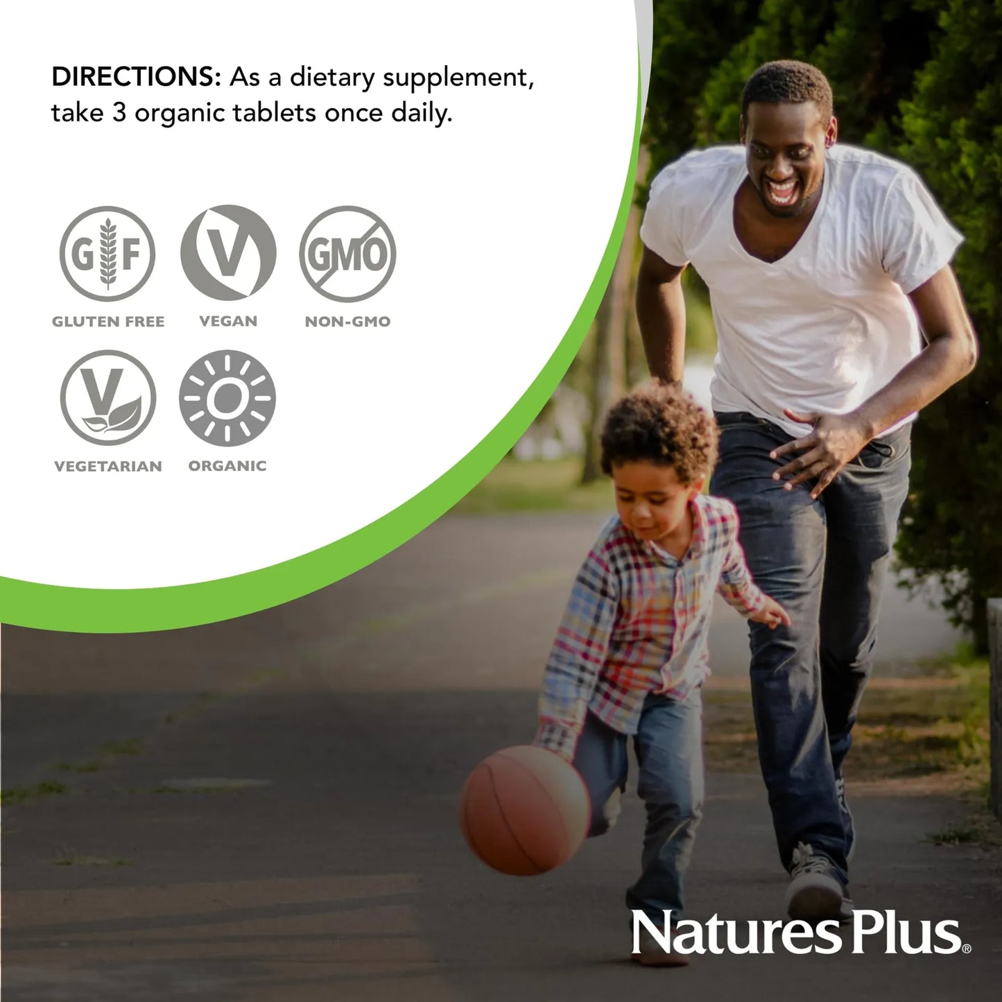Multivitaminico Organico Para Hombres 90 Tabletas Veganas Nature S Plus