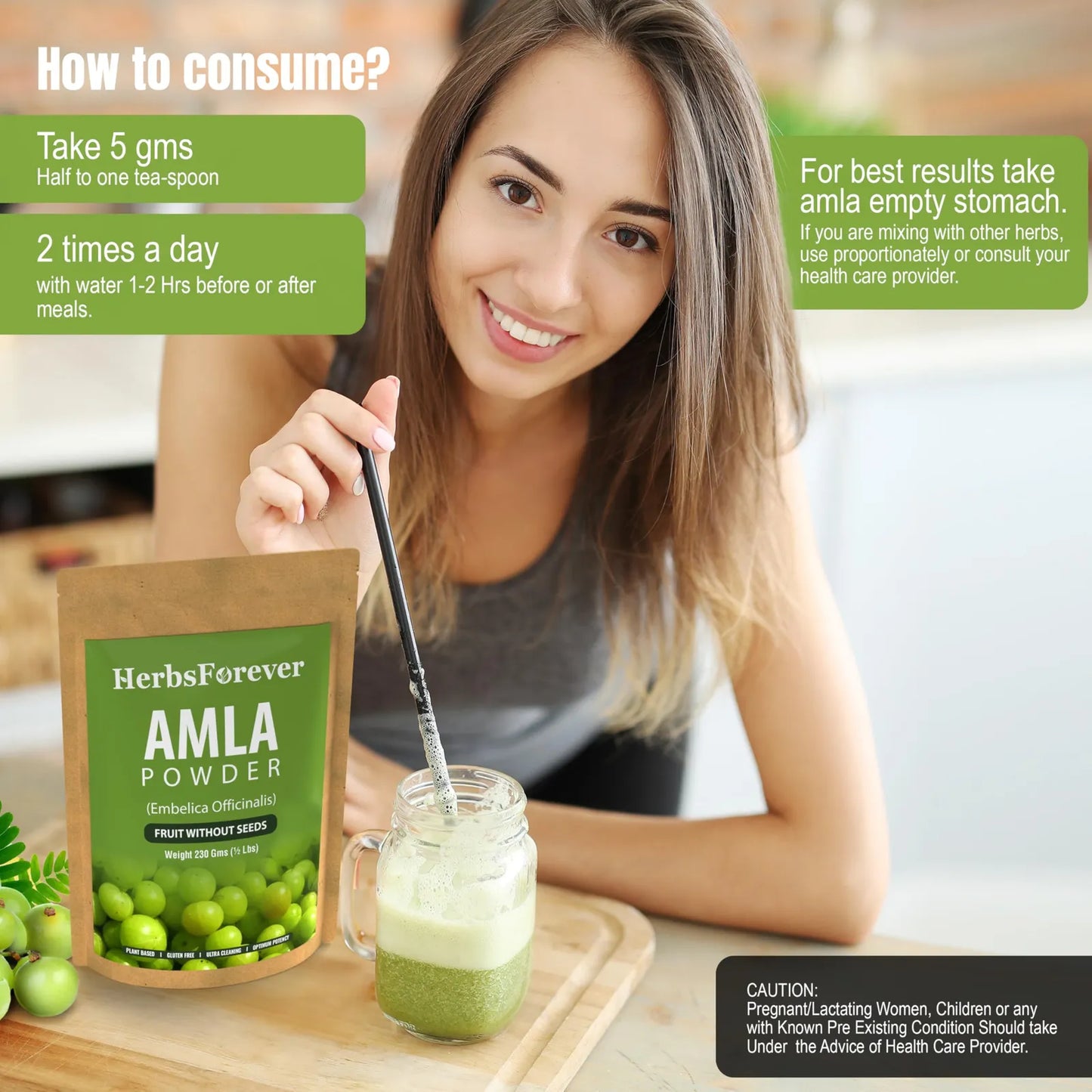 Polvo De Amla Phyllanthus Emblica 230g Rico En Vitamina C Antioxidantes Vegano
