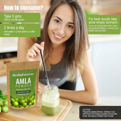 Polvo De Amla Phyllanthus Emblica 230g Rico En Vitamina C Antioxidantes Vegano