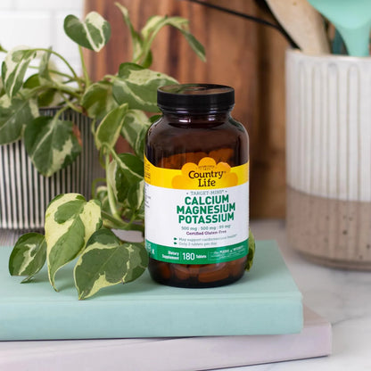 Suplemento De Calcio Magnesio Y Potasio 500 Mg 180 Comprimidos Energia Y Salud