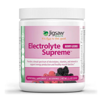 Electrolitos Sabor Bayas En Polvo 60 Paquetes Jigsaw Health Hidratación Energía