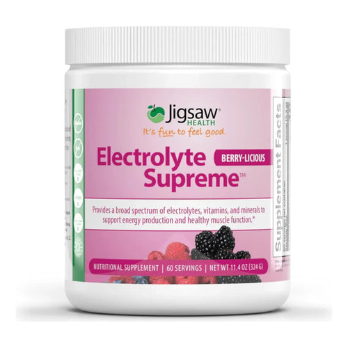 Electrolitos Sabor Bayas En Polvo 60 Paquetes Jigsaw Health Hidratación Energía