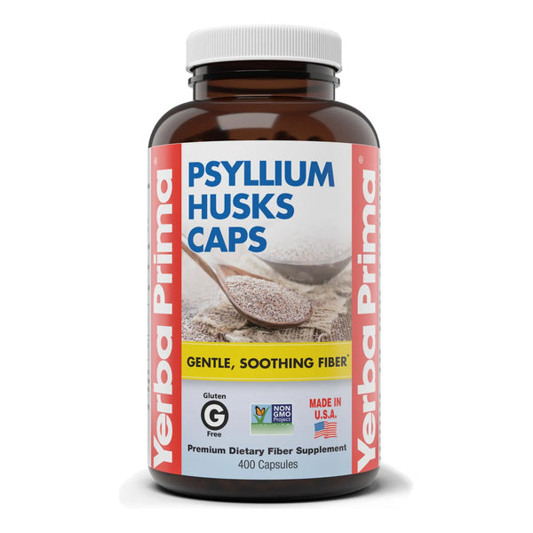 Cápsulas De Cáscara De Psyllium 625 Mg 400 Unidades Fibra Natural Para Digestión Y Saciedad