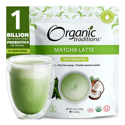 Matcha Latte En Polvo Orgánico Base Cremosa De Coco Antioxidantes Y Probióticos