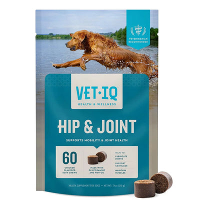 Suplemento Glucosamina Hipoalergénico Para Perros 60 Mastica VetIQ Articulaciones