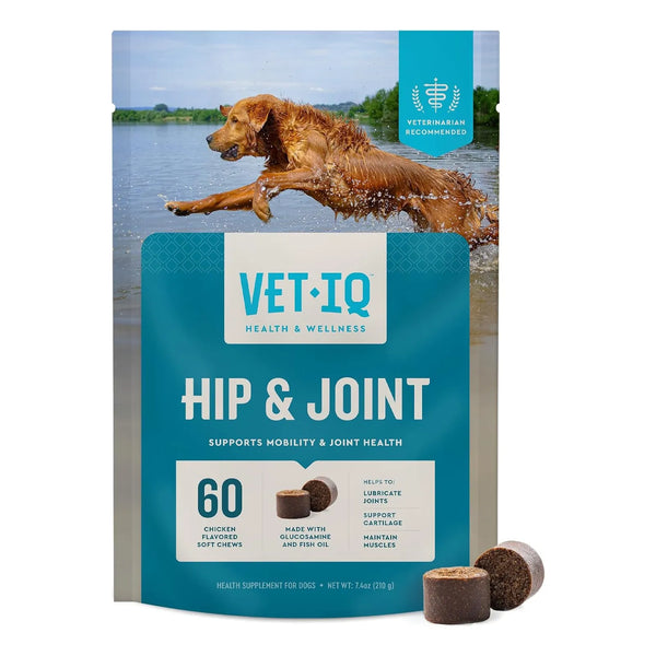 Suplemento Glucosamina Hipoalergénico Para Perros 60 Mastica VetIQ Articulaciones
