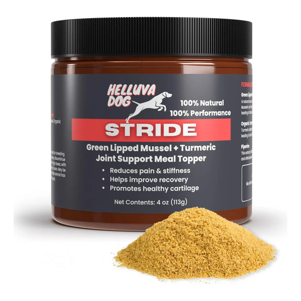Stride By Helluva Dog Cubrecomida Articular Para Perros Mejillon Y Curcuma 4 Onzas