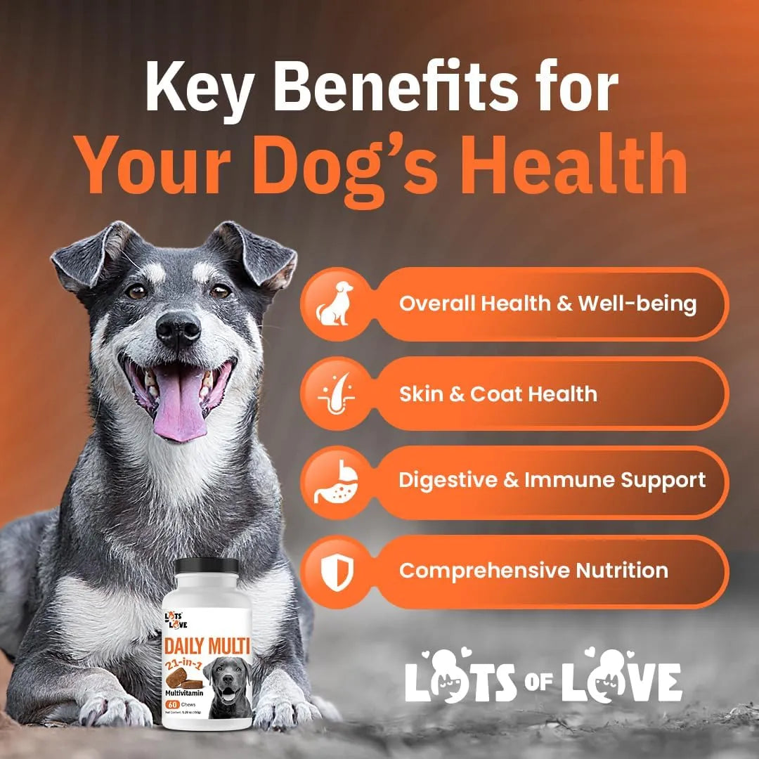 Masticables Multivitamínicos Diarios Para Perros 60 Unidades Salud Y Vitalidad