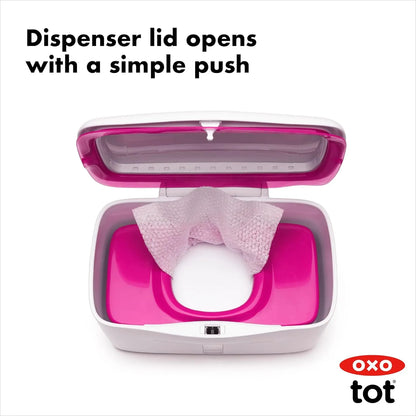 Dispensador Toallitas Plastico Silicona Rosa OXO Tot Perfect Facil Limpieza