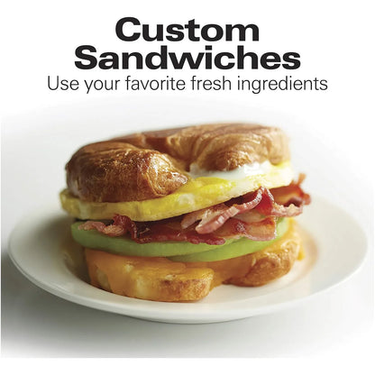 Sandwichera Desayuno Hamilton Beach Rojo Prepara Sándwiches En 5 Minutos